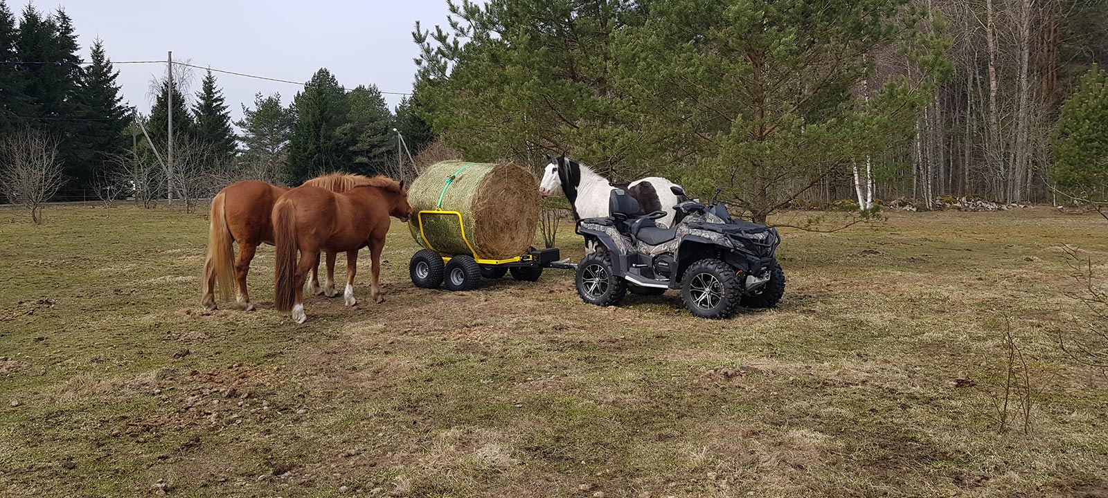 silo and hay bale trailers